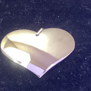 Silvertone Heart Pendant
